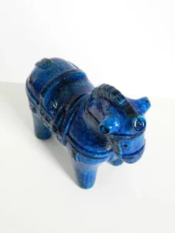 Cheval en céramique des années 60 de la collection Rimini Blue par Aldo Londi pour Bitossi