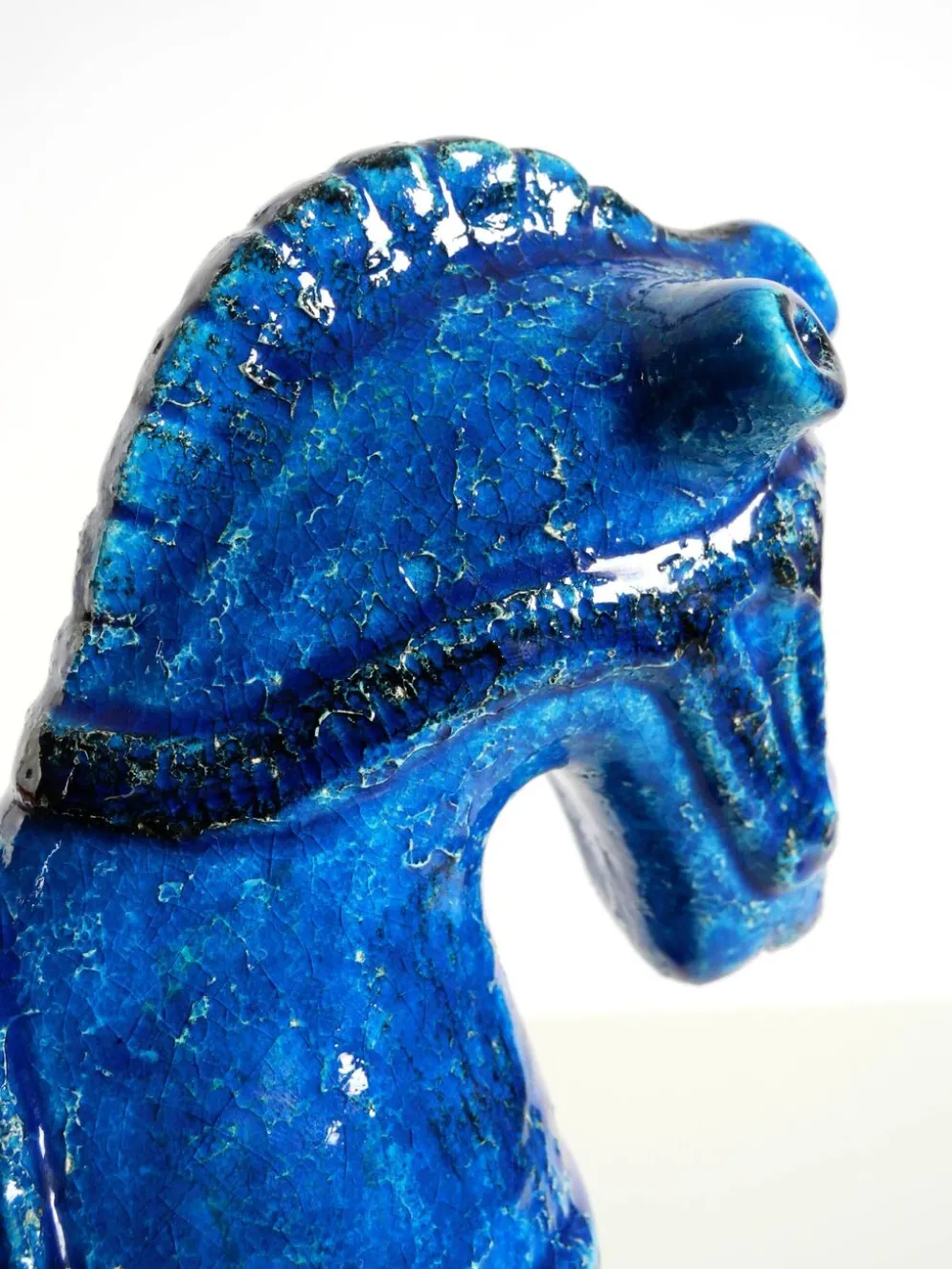 Cheval en céramique des années 60 de la collection Rimini Blue par Aldo Londi pour Bitossi