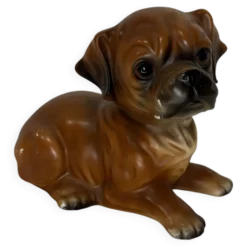 Chien en céramique