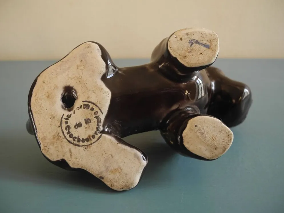 Chien en céramique, années 50