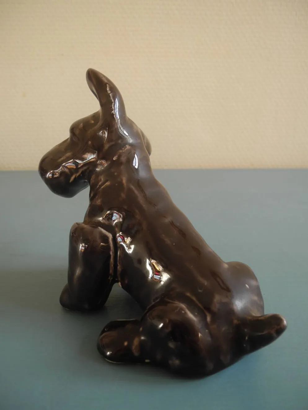 Chien en céramique, années 50