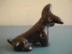 Chien en céramique, années 50