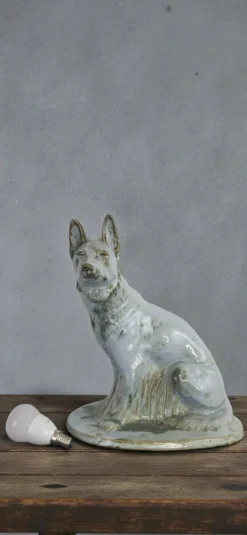 Chien en Faïence, Moulin Des Loups Orchies, Art Déco