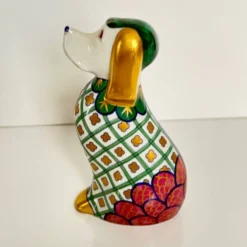 Chien en porcelaine par Lancel