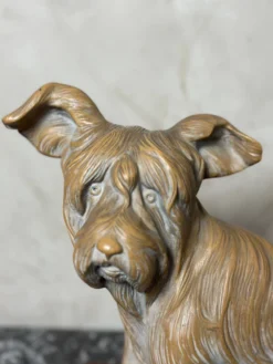 Chien terre cuite Signé R.Pollin