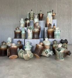 Échiquier en céramique XXL (40-80 cm) par Maria Kenarova