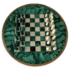 Échiquier en malachite et en ébène