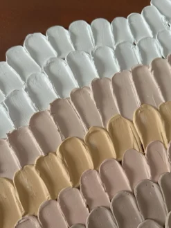 Chocolat d’or Œuvre Texturée Originale 60x80cm Fait Main en France