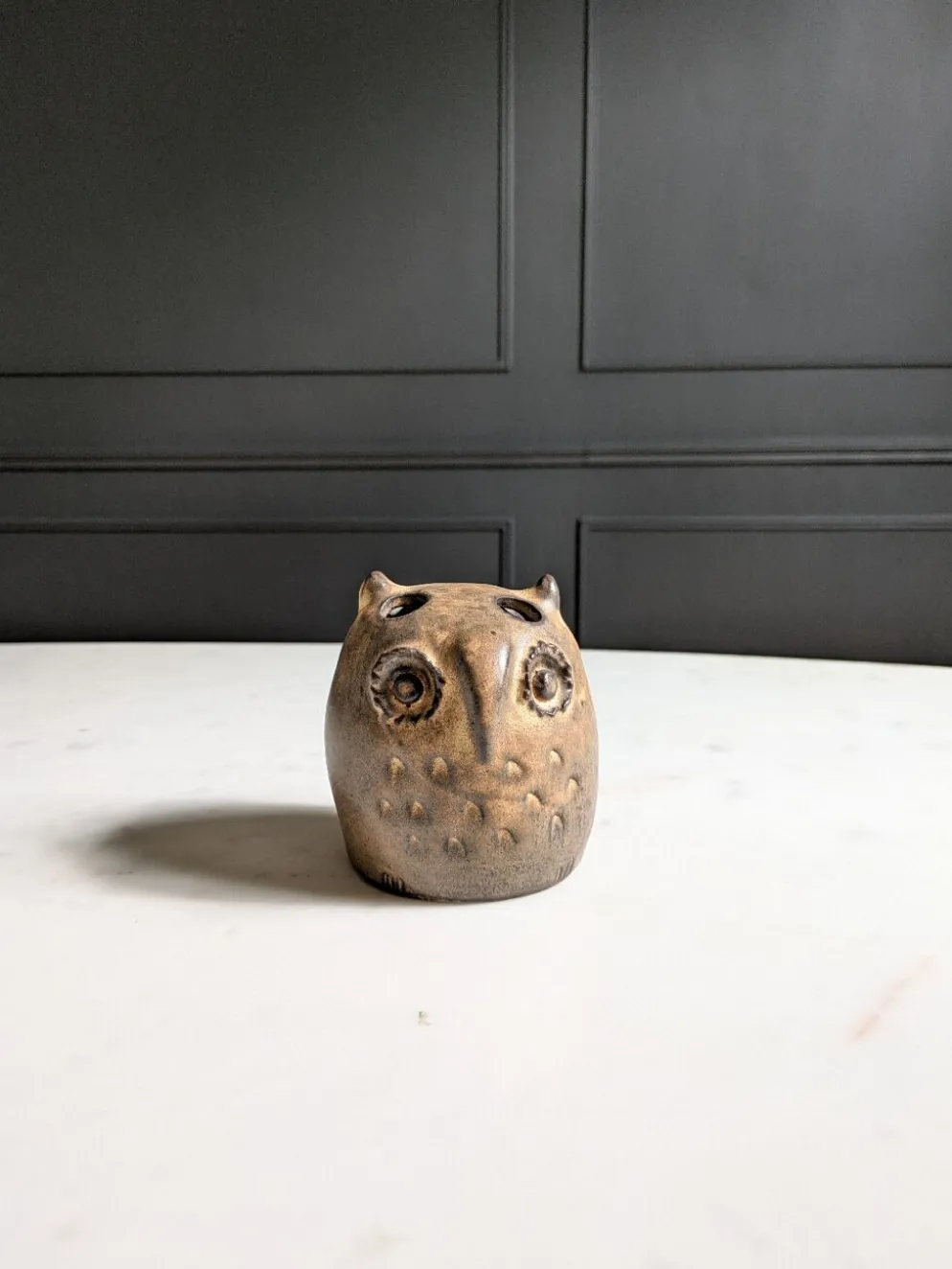 Chouette en céramique