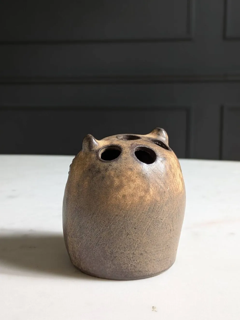 Chouette en céramique