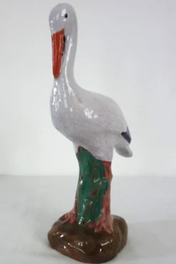 Cigogne vintage en céramique années 50/60