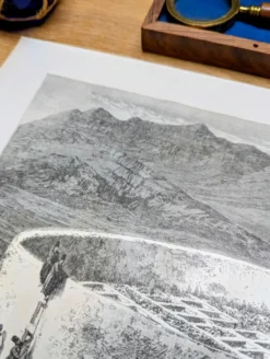 Cimetière guèbre près de Téhéran, Iran. Imprimée en 1866.