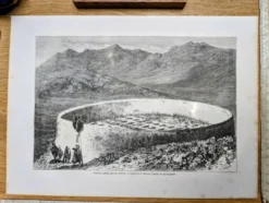 Cimetière guèbre près de Téhéran, Iran. Imprimée en 1866.