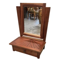 Coiffeuse Art Déco française avec miroir pivotant