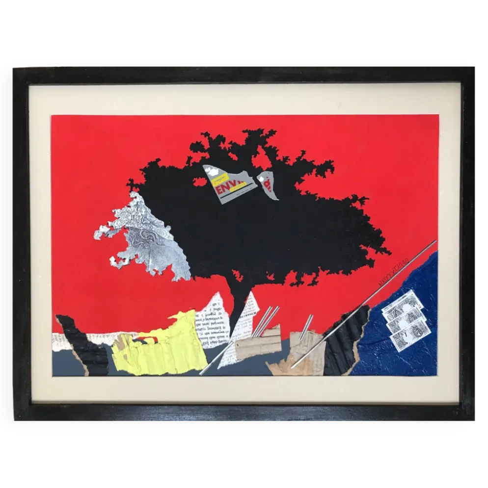 Collage et encre de martine rosset,1949-2011