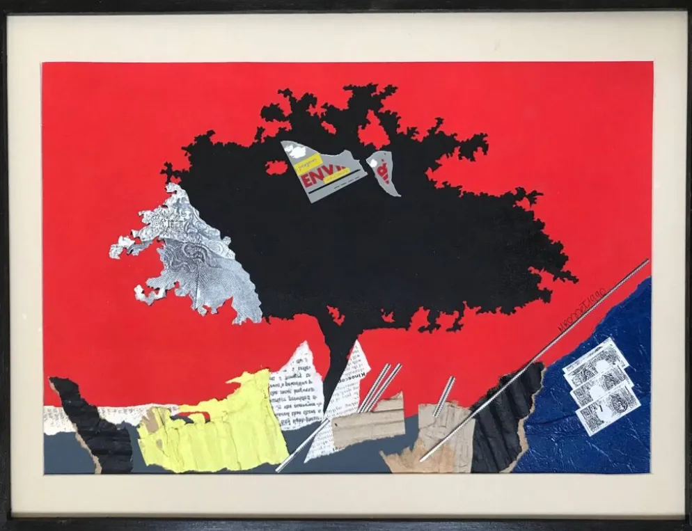Collage et encre de martine rosset,1949-2011