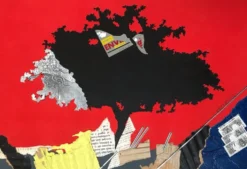 Collage et encre de martine rosset,1949-2011