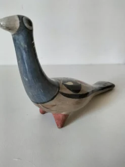 Colombe en céramique du Mexique – Décor au chat nahual