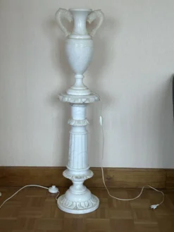 Colonne en albâtre et sa vasque lumineuse