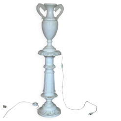 Colonne en albâtre et sa vasque lumineuse