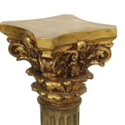 Colonne en résine dorée classique style baroque 20e siècle