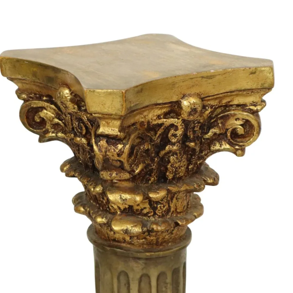 Colonne en résine dorée classique style baroque 20e siècle