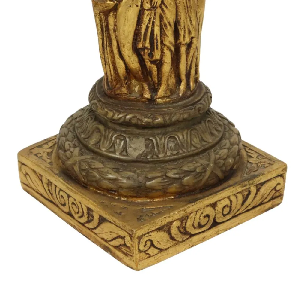 Colonne en résine dorée classique style baroque 20e siècle