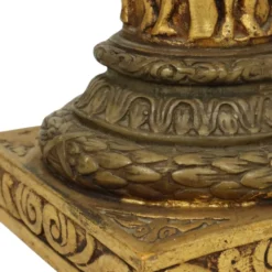 Colonne en résine dorée classique style baroque 20e siècle