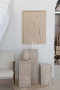 Colonne Herra 80 cm H – Travertin naturel