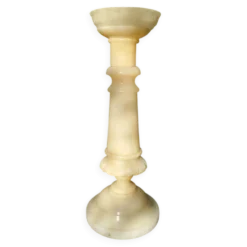 Colonne piédestal en albâtre XIXe