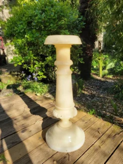 Colonne piédestal en albâtre XIXe