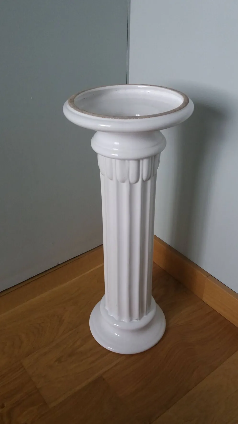 Colonne piedestal 55 cm céramique émaillée