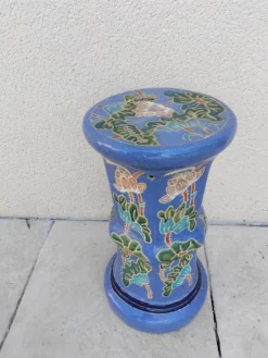 Colonne, porte-plante en céramique, années 80