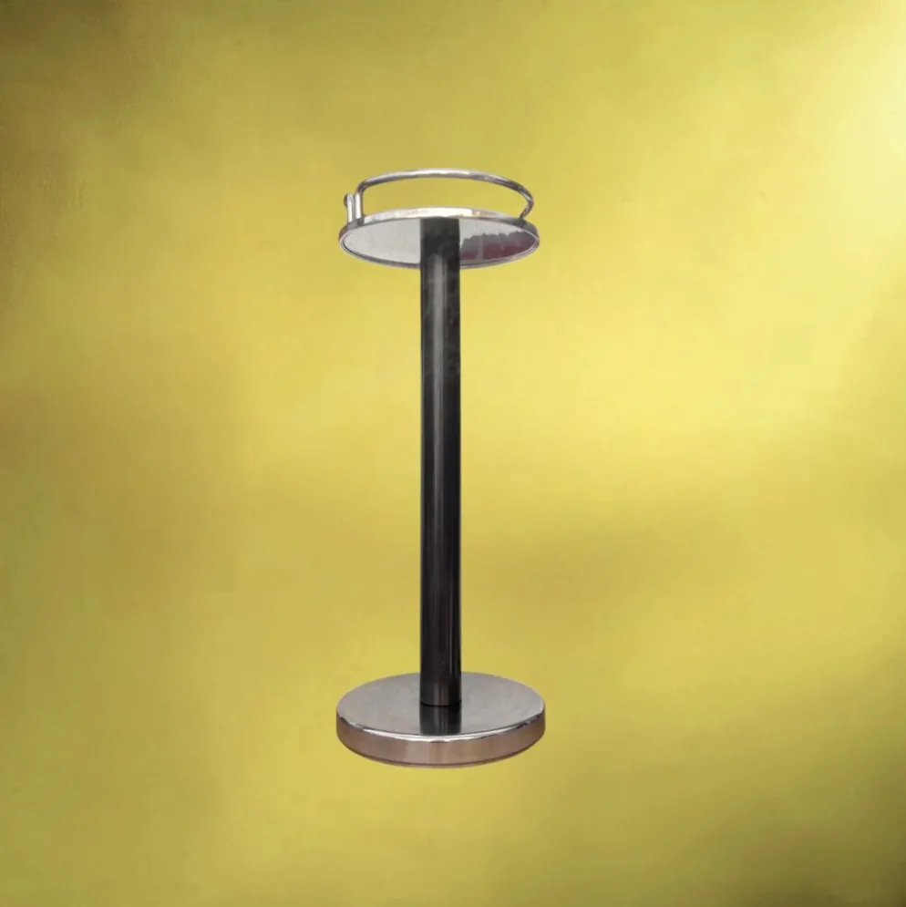 Colonne porte-seau Ettore Sottsass pour Alessi inox 18/10 - design italien
