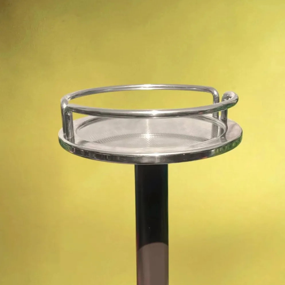 Colonne porte-seau Ettore Sottsass pour Alessi inox 18/10 - design italien