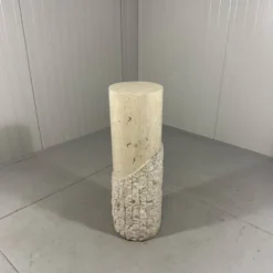 Colonnes et vase en pierre de travertin de Mactan, années 1980