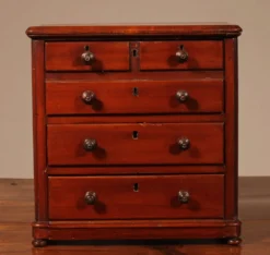 Commode De Maitrise En Acajou Du 19° Siècle