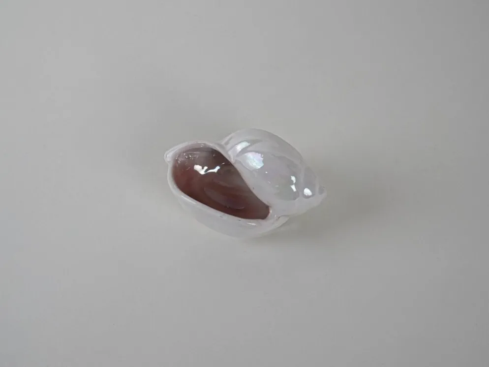 Coquillage en porcelaine, design italien, années 1970, production : Italie