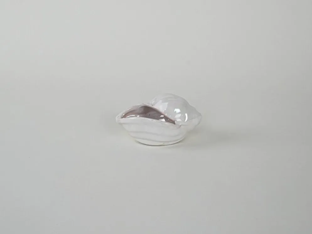 Coquillage en porcelaine, design italien, années 1970, production : Italie