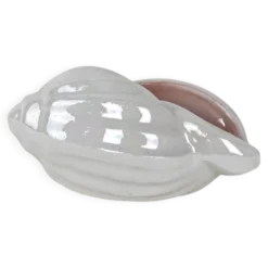 Coquillage en porcelaine, design italien, années 1970, production : Italie