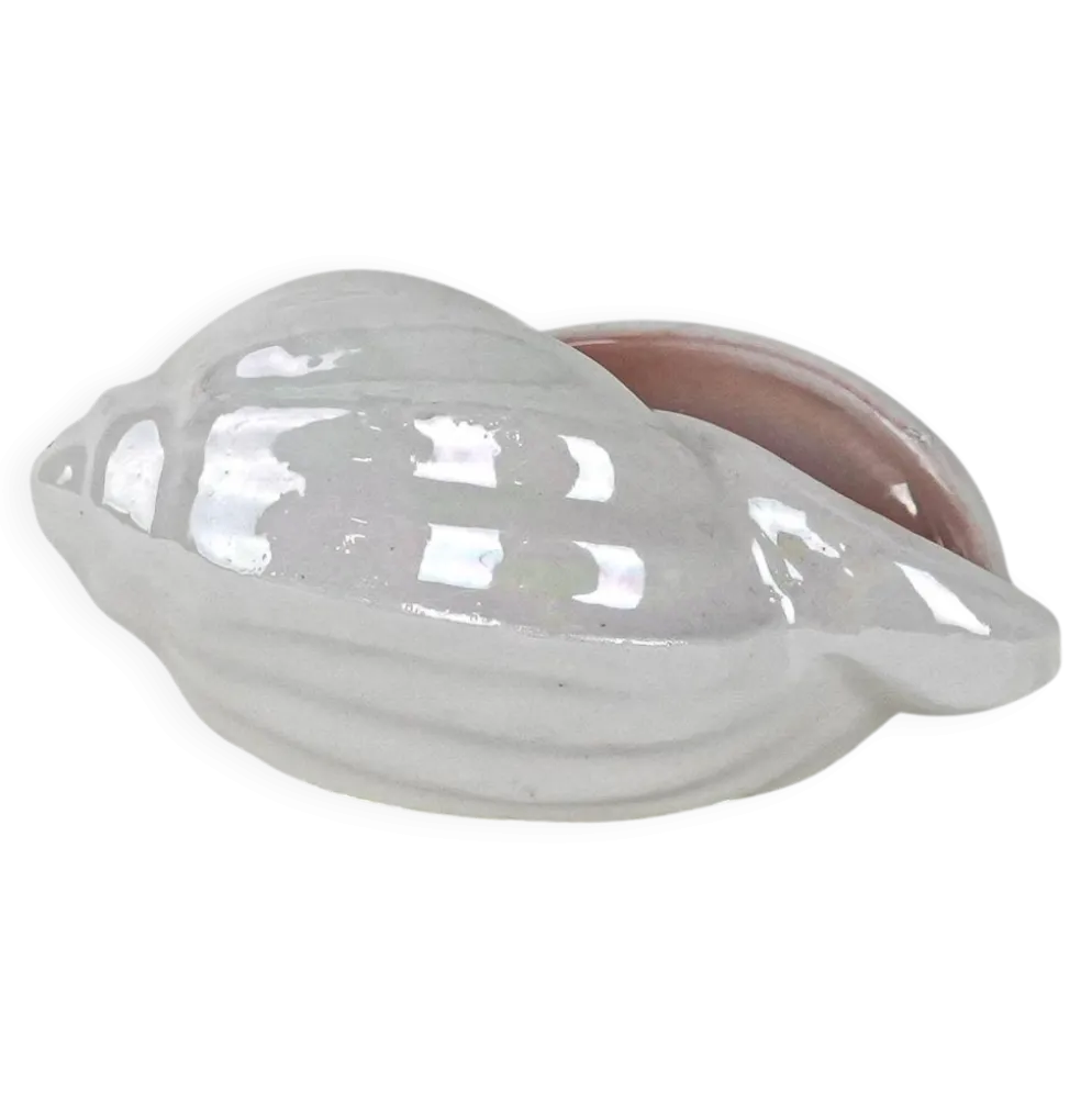 Coquillage en porcelaine, design italien, années 1970, production : Italie