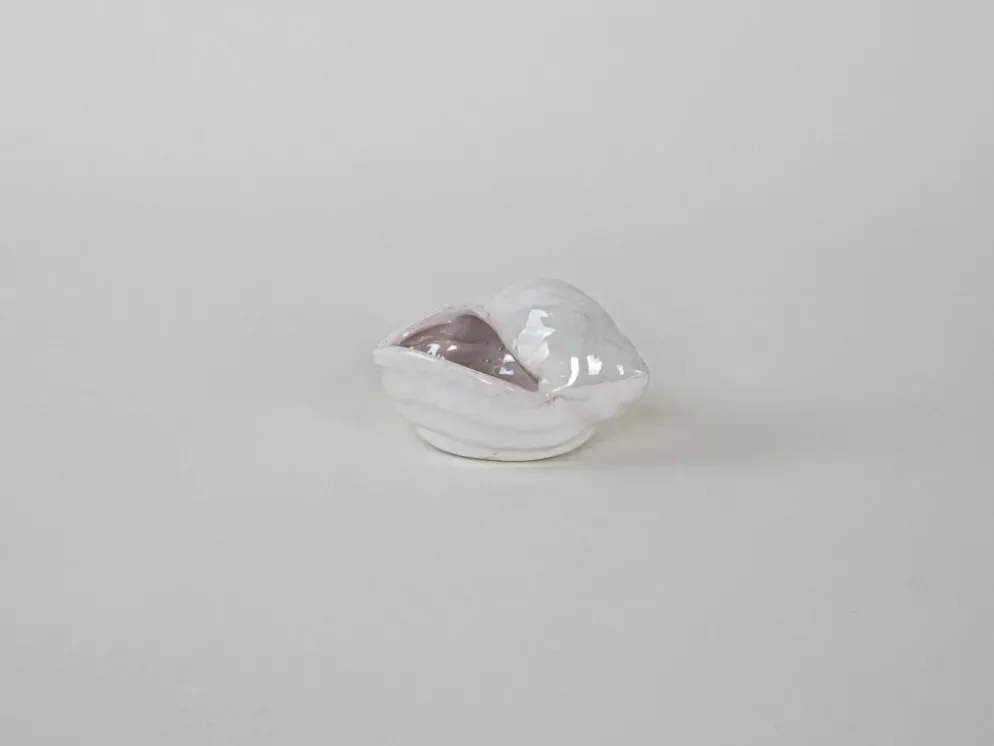 Coquillage en porcelaine, design italien, années 1970, production : Italie