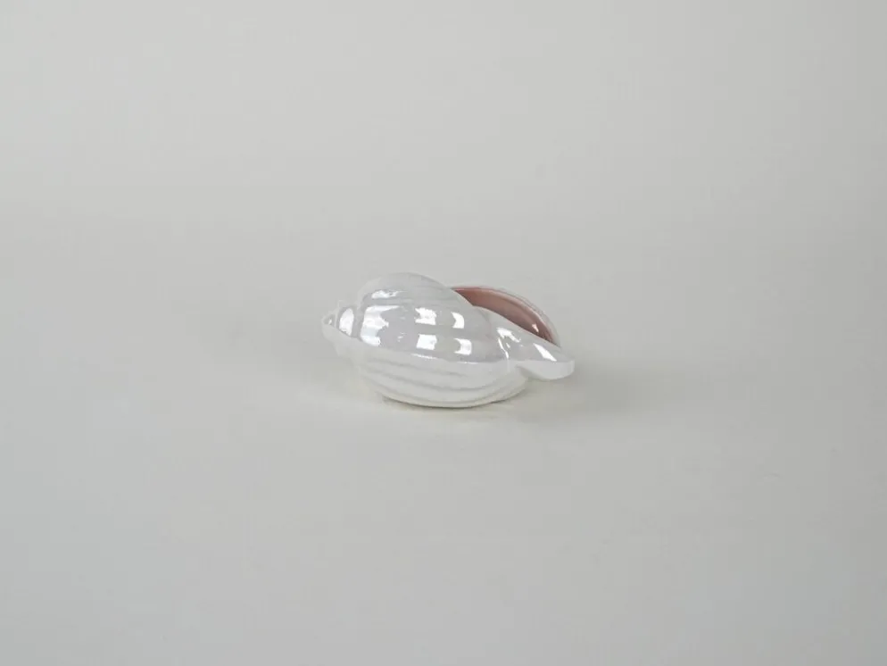 Coquillage en porcelaine, design italien, années 1970, production : Italie