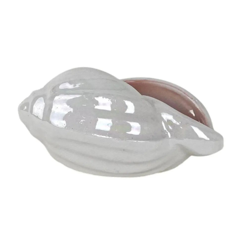 Coquillage en porcelaine, design italien, années 1970, production : Italie