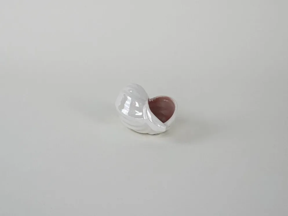 Coquillage en porcelaine, design italien, années 1970, production : Italie