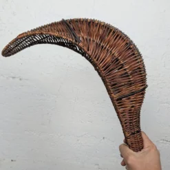 Corbeille "Chistera" en osier tressé