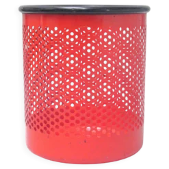 Corbeille Cribbio rouge Rexite Années 80