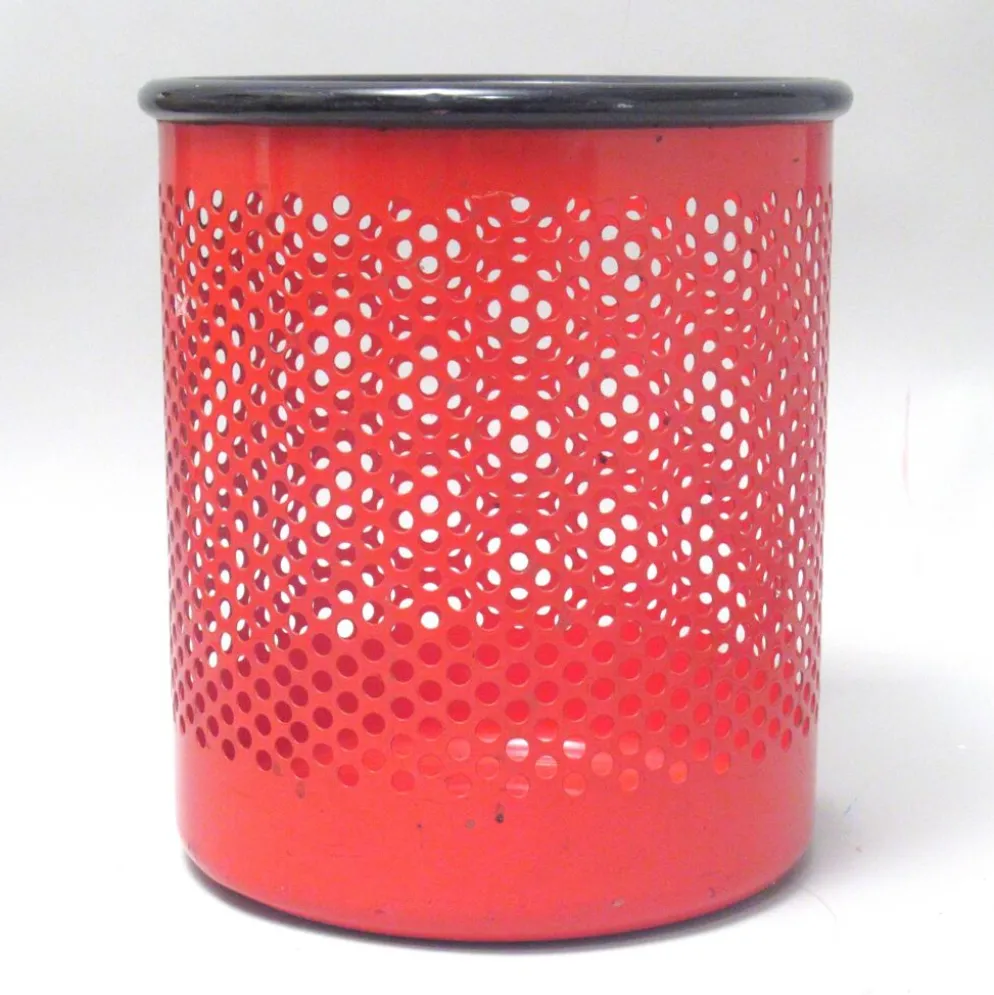 Corbeille Cribbio rouge Rexite Années 80