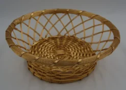 Corbeille fil métal tressé vintage