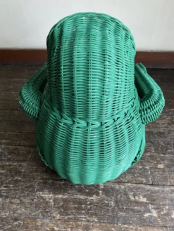 Corbeille grenouille en osier 1980